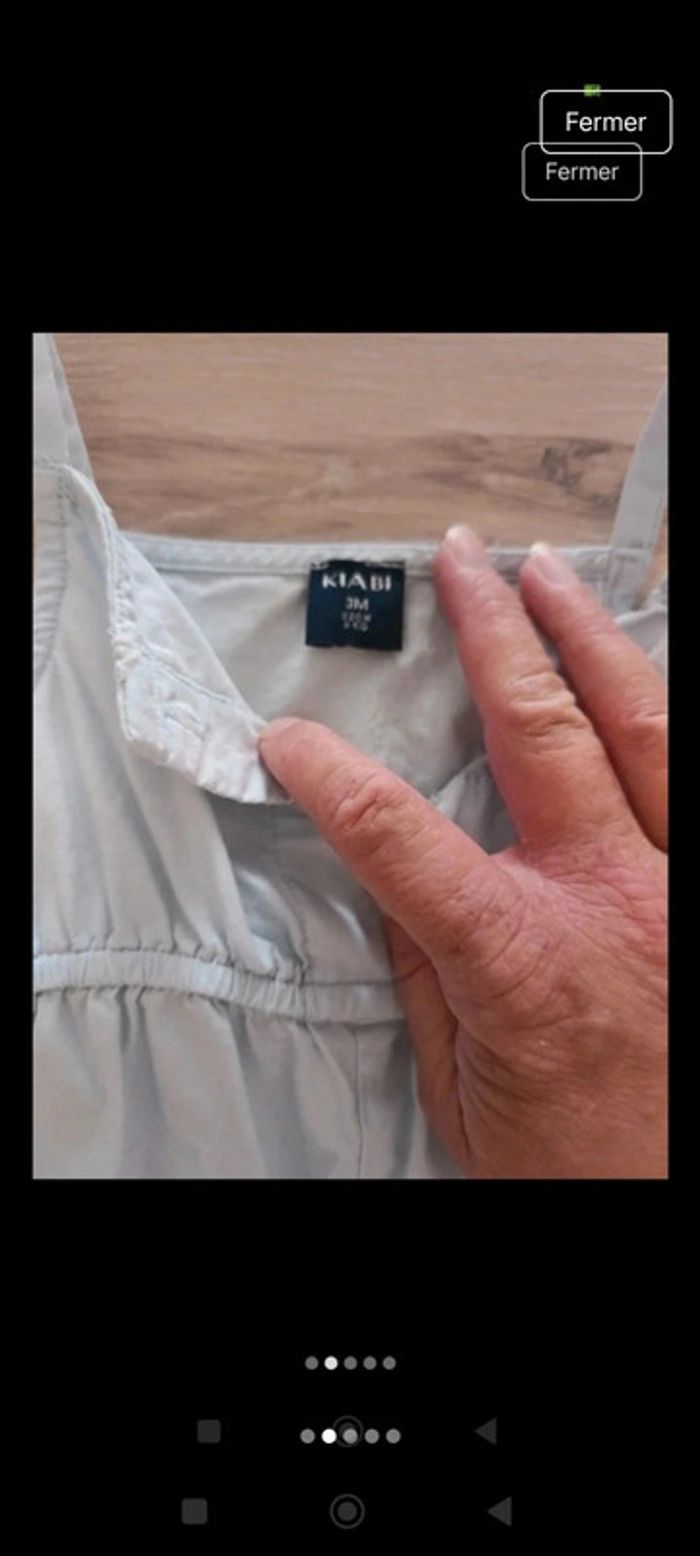 Combinaison Kiabi 3 mois, bleu ciel , neuve ! - photo numéro 2