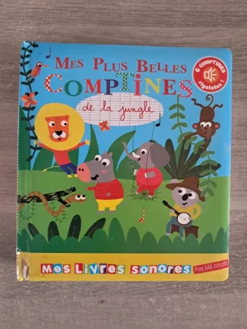 Livre sonore mes plus belles comptines de la jungle