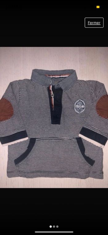 Polo ML façon t-shirt Timberland 12 Mois