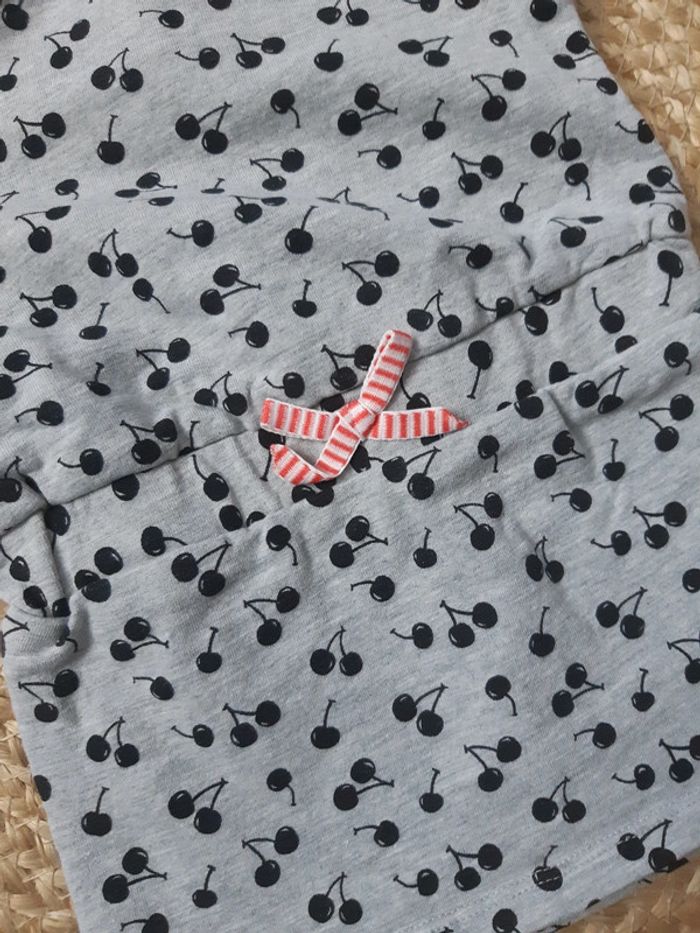 Robe manches courtes cerise Bel&Bo 62 cm - photo numéro 3