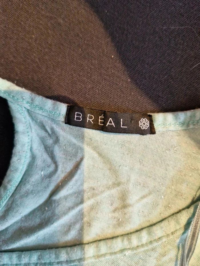 T shirt vert palmiers breal taille 3 - photo numéro 4