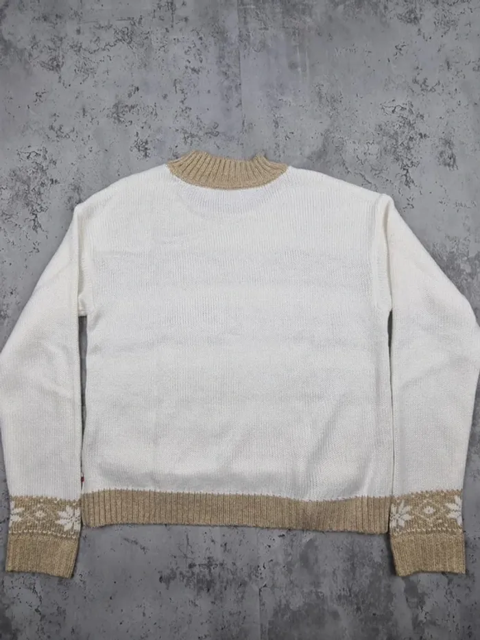 Pull motifs flocons Tommy Hilfiger – Taille XS Femme (mesures en photos) - photo numéro 5