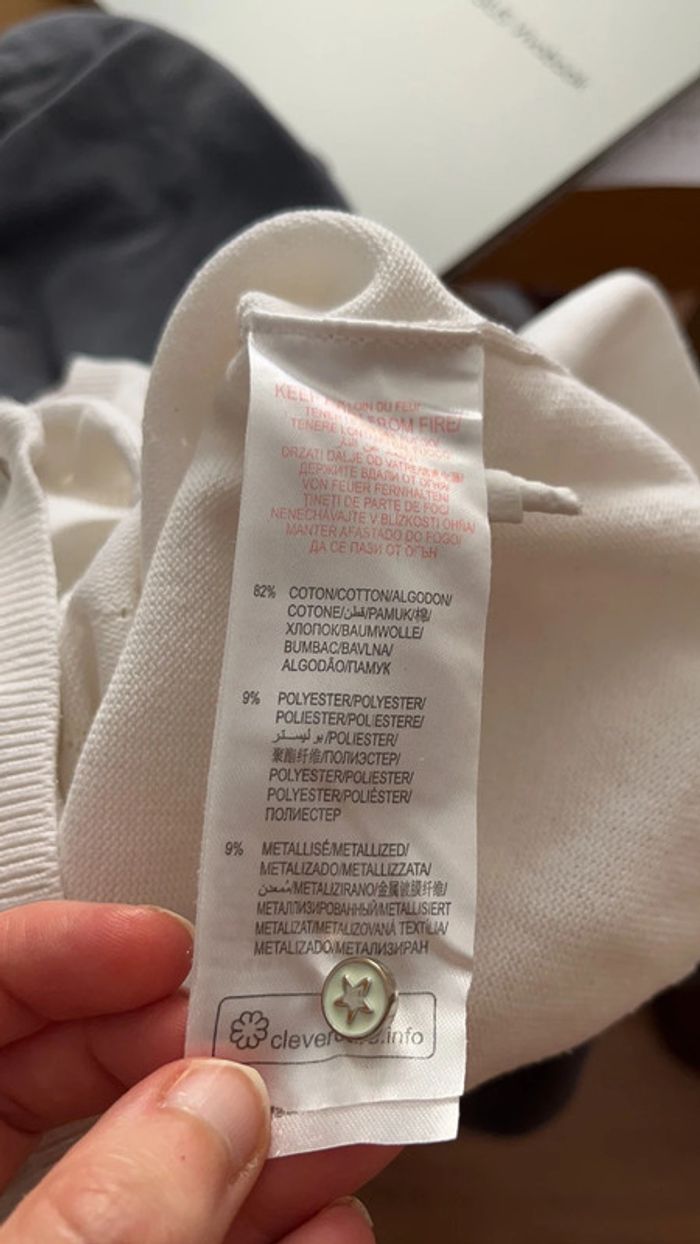 Gilet blanc fille 10 ans Sergent Major - photo numéro 9