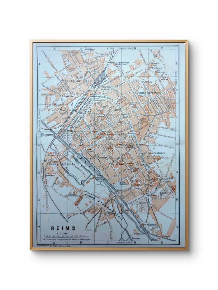 Imprimée en 1908, Reims, Marne, France. Original Vintage Authentique. - photo numéro 10