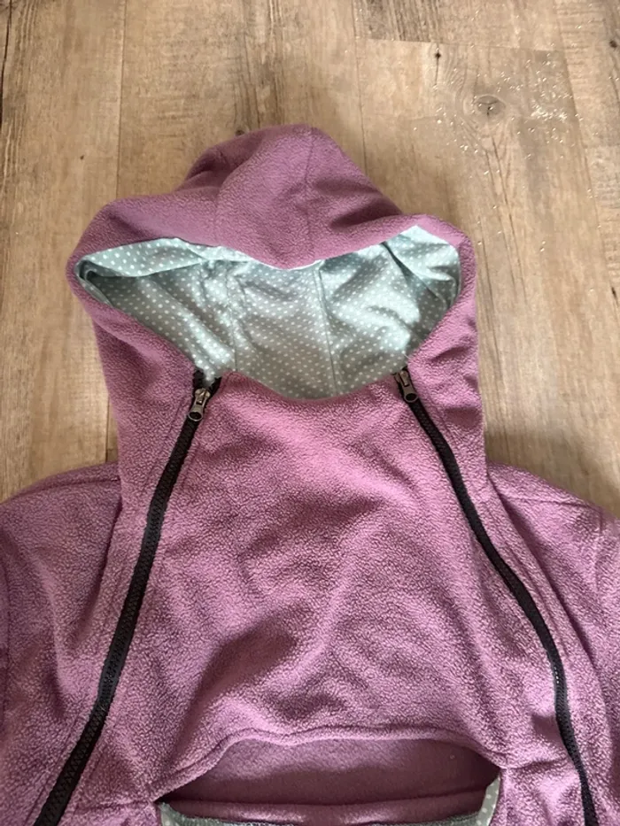 Polaire kangourou avec poche pour sortir bébé - photo numéro 4