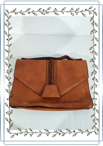 pochette en cuir André Sales millau, très bon état, 30,5x18cm