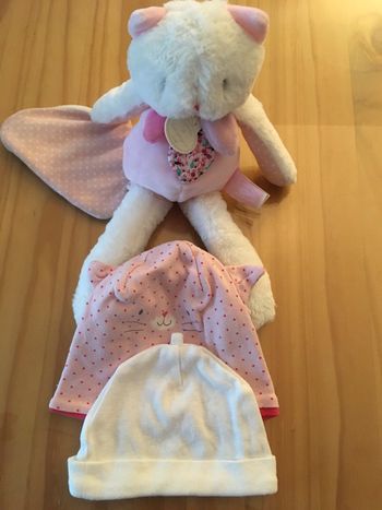 Bonnets naissance en coton