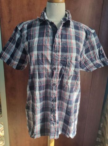Chemise à carreaux manches courtes taille M