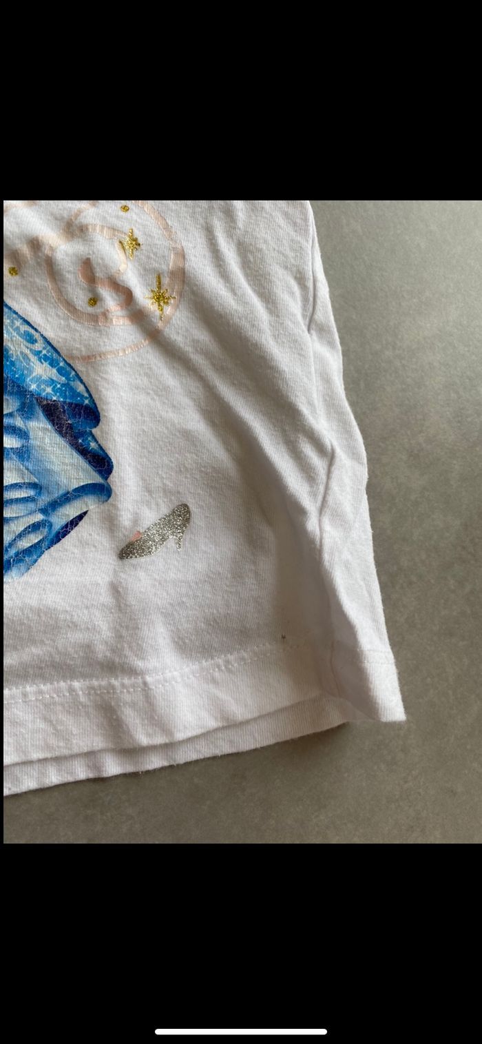 Tee shirt manches courtes Cendrillon Disney 4 ans - photo numéro 10