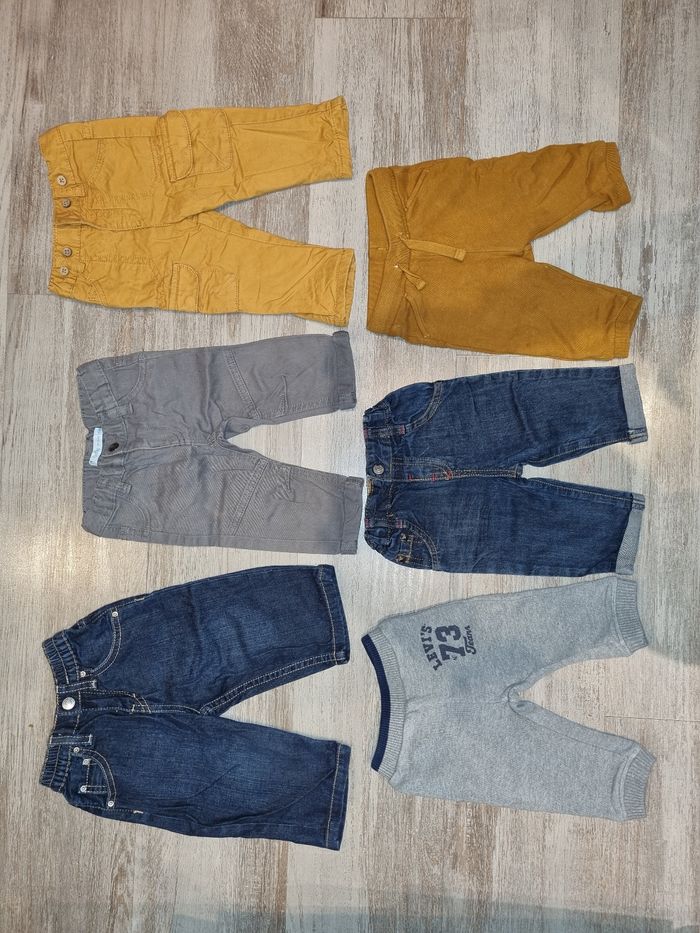 Lot 6 pantalons 6mois