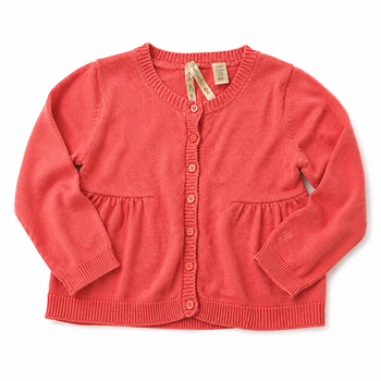 Gilet saumon / corail. 24 mois / 2 ans, fille. Okaïdi. 