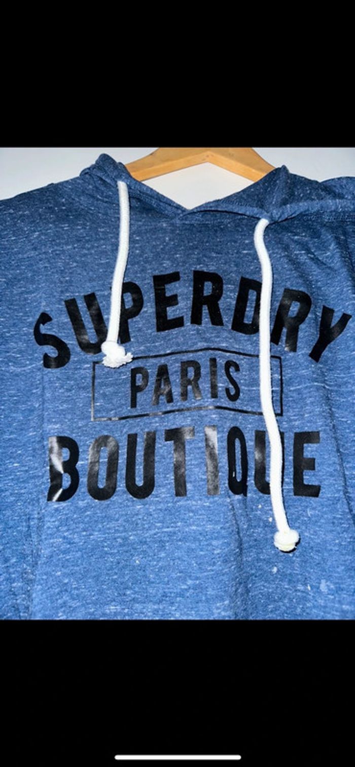 Pull à capuche fin Superdry taille XS - photo numéro 2