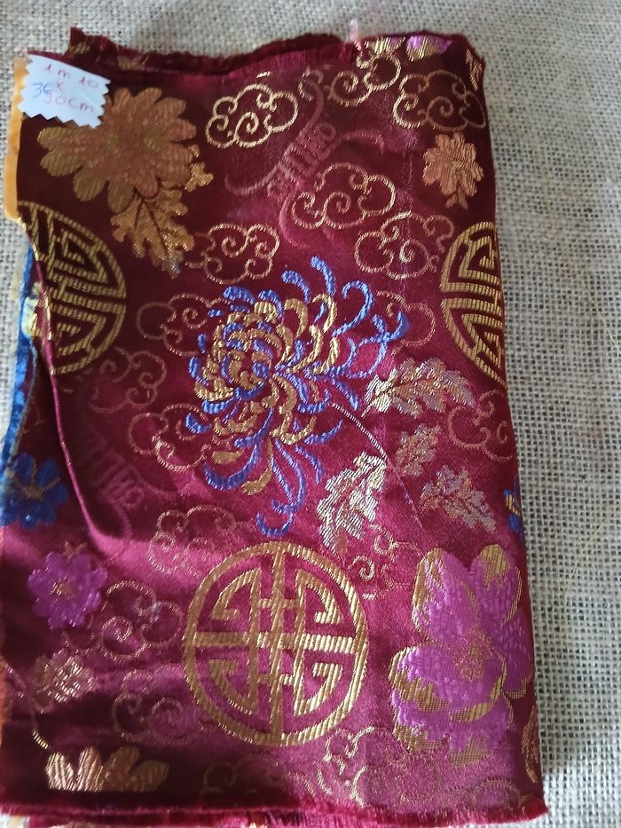 Tissu chinois 1m10x20cm - photo numéro 3