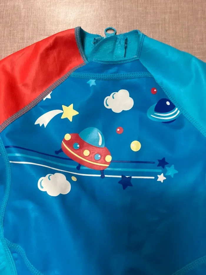 Combinaison de bain anti-UV bébé garçon Nabaiji – 2 ans (83/90 cm) - photo numéro 2