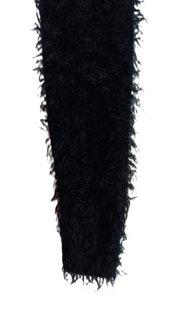 Gilet court noir poilu. Gilet crop. Dream Look. Taille 36 / 38 - photo numéro 5