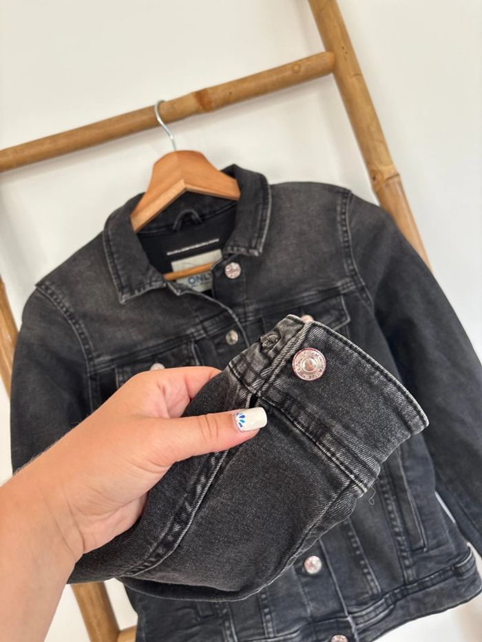 Veste en jean noir Only taille XS - photo numéro 7