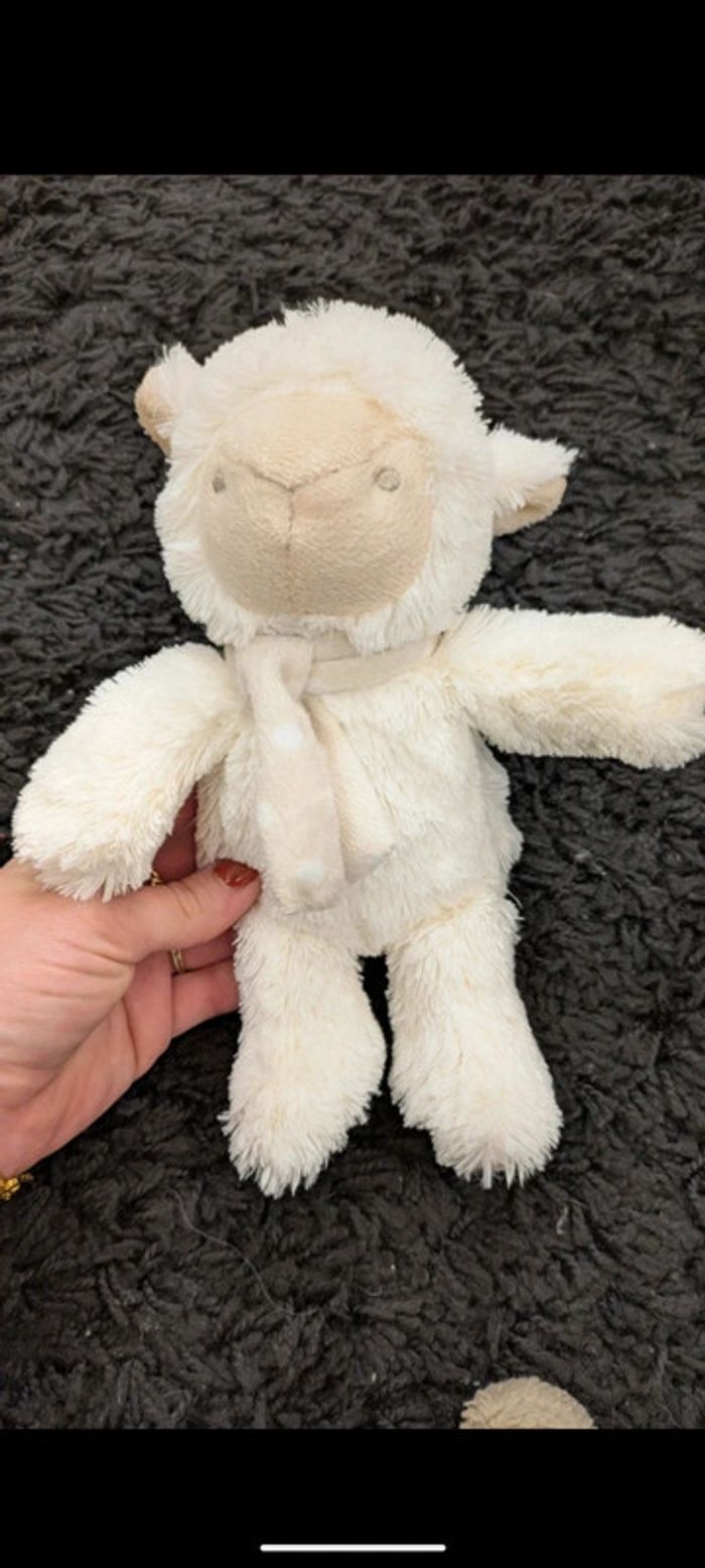 Lot de peluche doudou lapin mouton souris ours - photo numéro 9