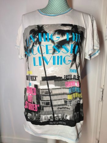 T-shirt blanc imprimé