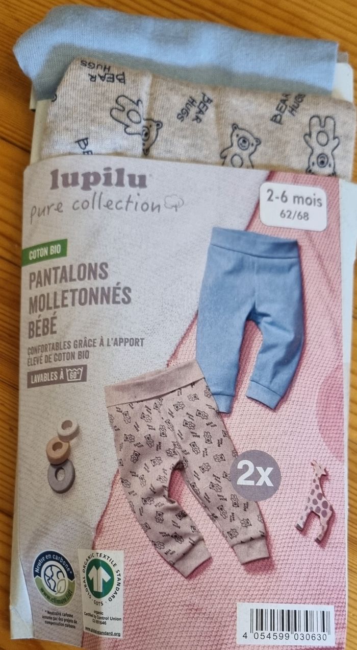 Lot 2 pantalons bébé neufs