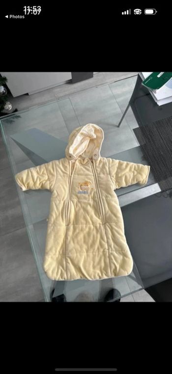 Combinaison bébé avec capuche, mixte, 3 mois, chaude.