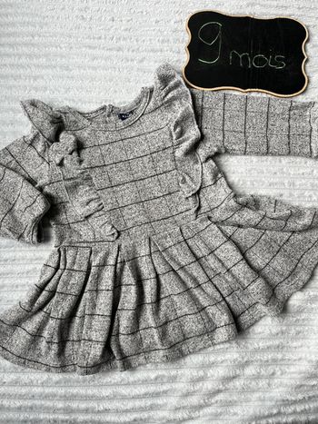 Robe manches longues Kiabi 9 mois