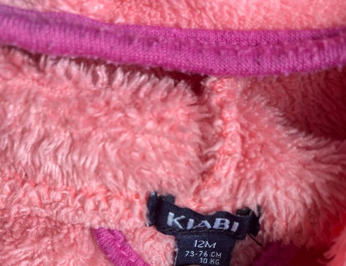 Robe de chambre peignoir fille rose 12m Kiabi - photo numéro 3