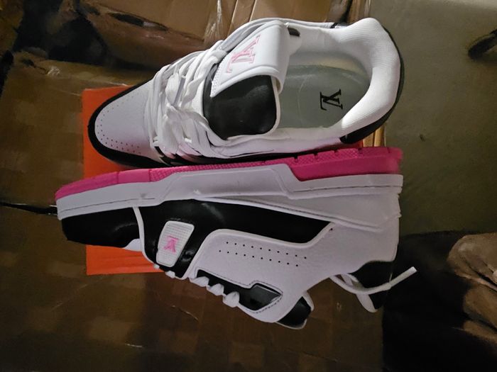 Basket chaussure bleu taille 42 noir rose - photo numéro 3