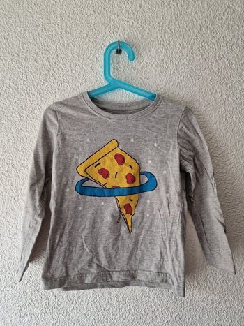 tee-shirt gris pizza Primark