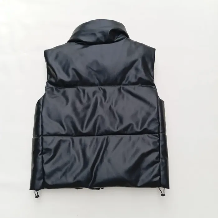 Veste Noire Sans Manches Zara Pour Femme - photo numéro 2