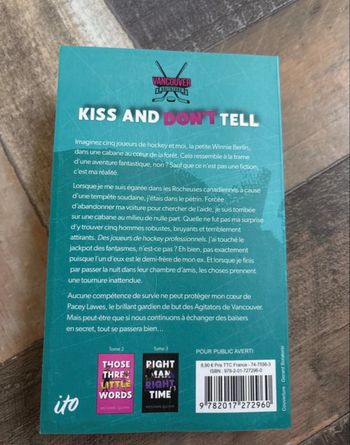 Kiss and don’t tell livre 