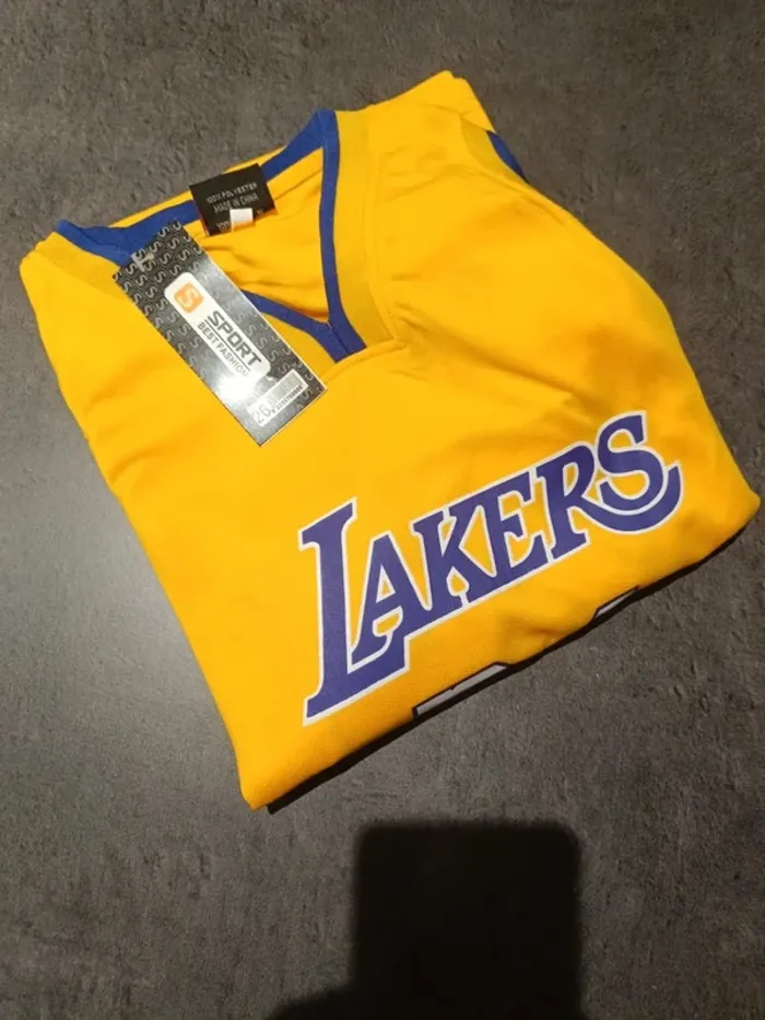 Tenue NBA Los Angeles Lakers Kobe Bryant jaune. T.26 - photo numéro 4
