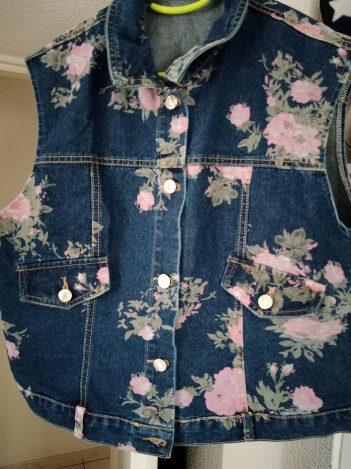 Veste Jean sans manche (gilet) - photo numéro 2