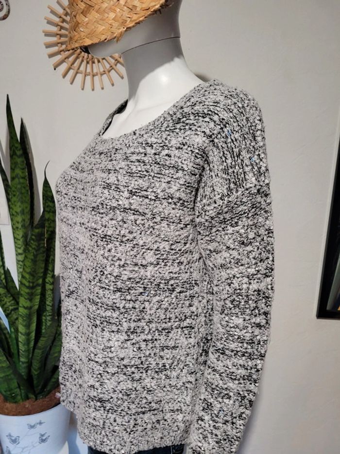 Pull à sequins fermeture dos - photo numéro 4