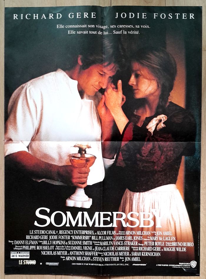 Affiche film cinéma Sommersby Richard Gere Jodie Foster