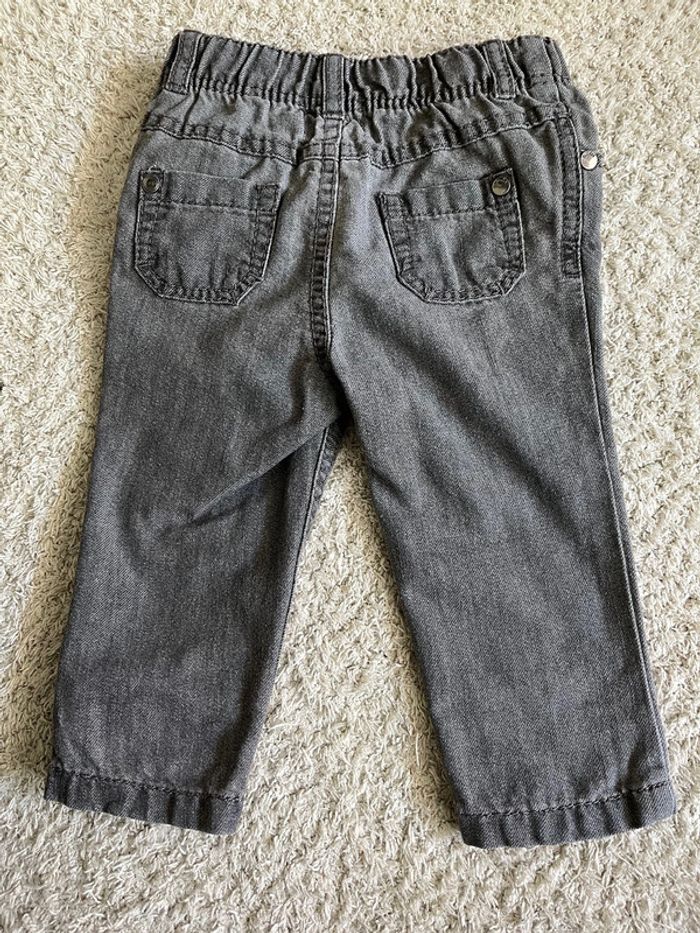 Jeans gris garçon Orchestra taille 9 mois - photo numéro 4