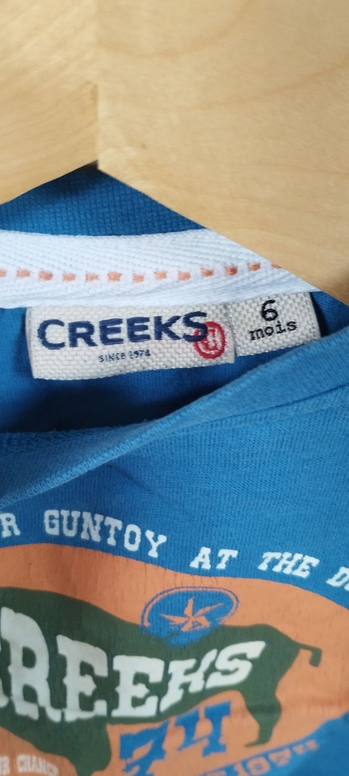 T-shirt ML garçon 6 mois creeks - photo numéro 3
