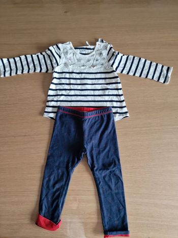 Ensemble legging et haut 86cm 2 ans ikks