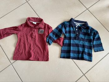Lot de deux polos manches longues