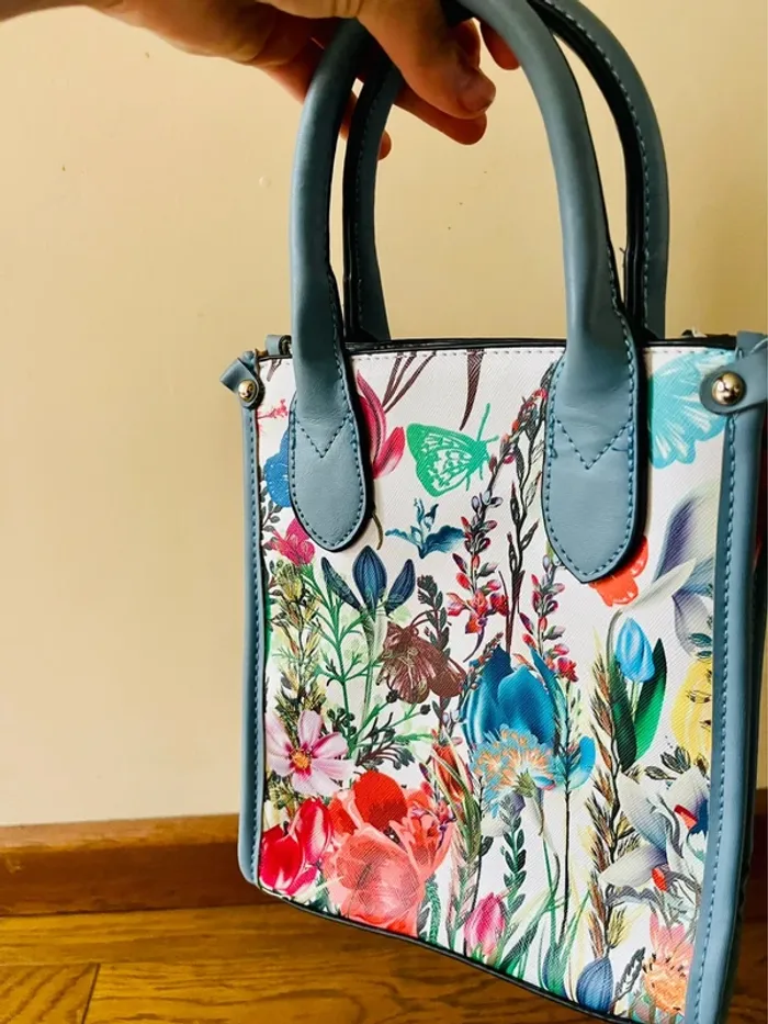 Sublime sac à main à fleurs