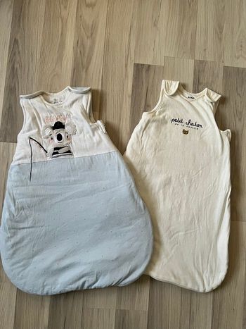 Lot 2 gigoteuse hiver et été bb 6 mois