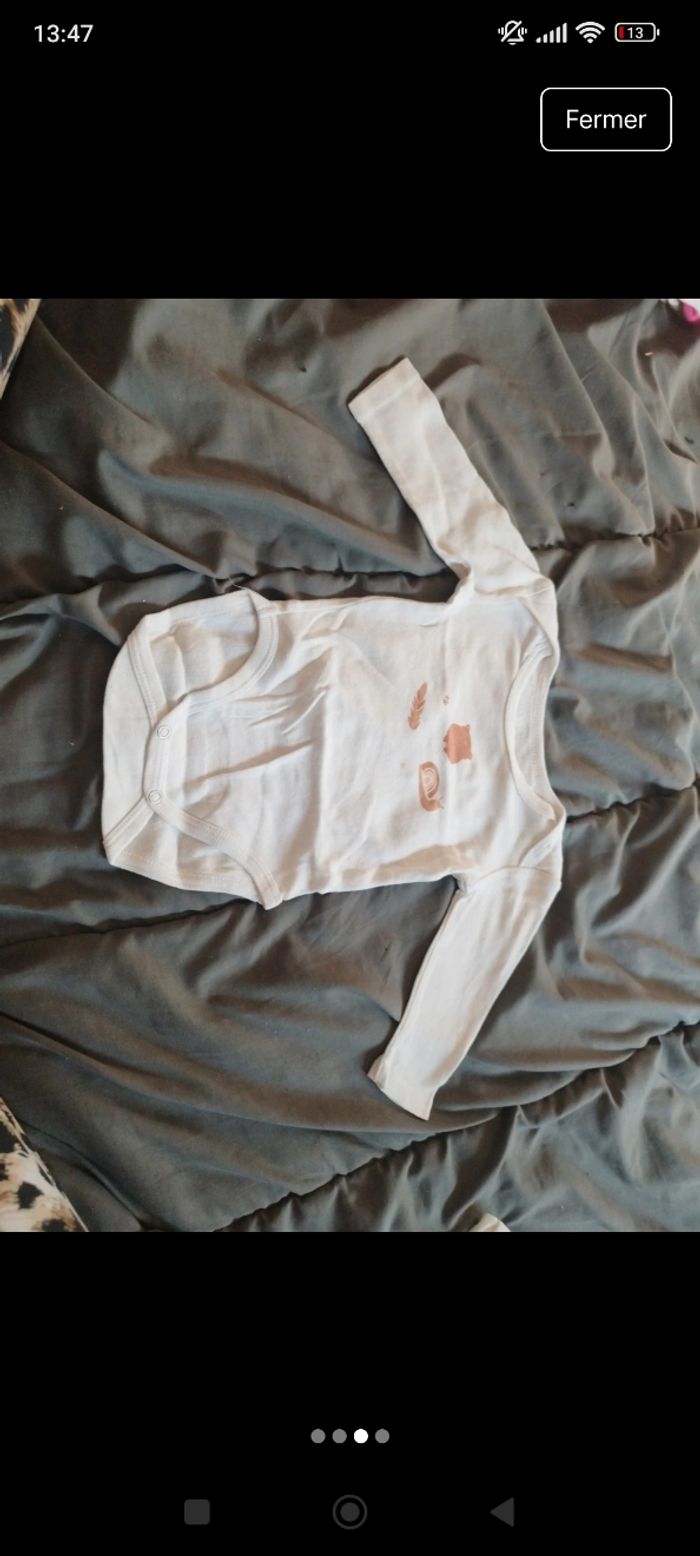 Bodies manche longue bébé taille 6 mois - photo numéro 3