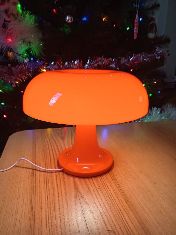 Lampe design vintage neuve champignon orange - photo numéro 3