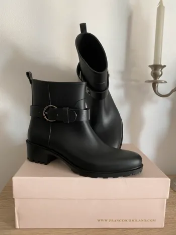 Bottines de pluie chics en caoutchouc