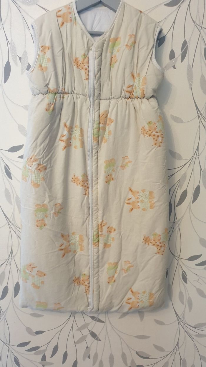 Gigoteuse crème et orange taille 12/24 mois