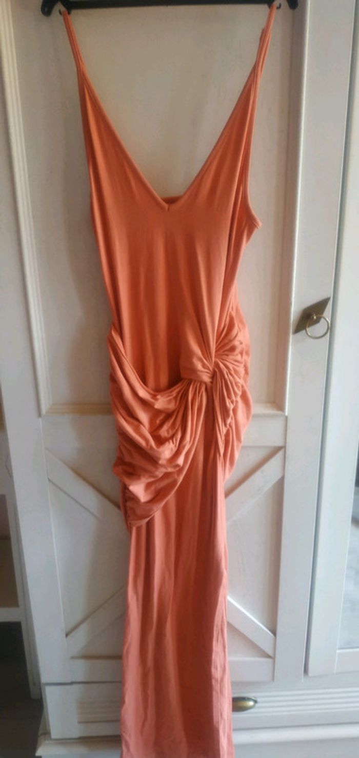 Robe longue corail - photo numéro 2