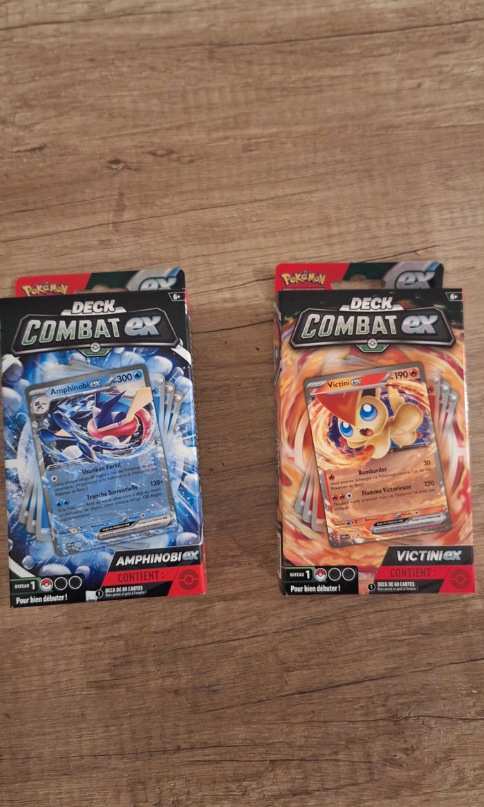 Cartes pokemon x2 decks scellés