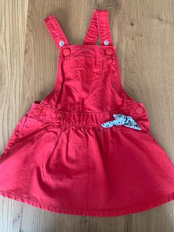 Robe salopette rouge