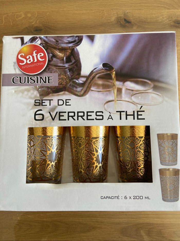 Set de 6 verre à thé 200ml neuf