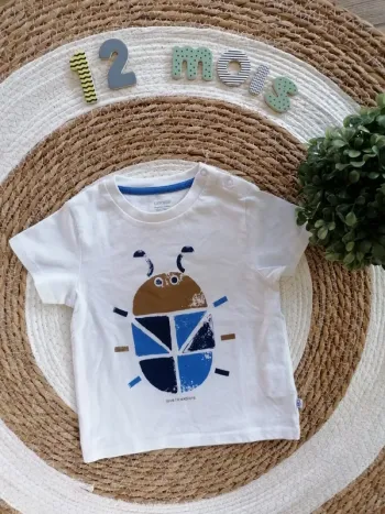 Tee-shirt manches courtes à motifs - Obaïbi - 12 mois