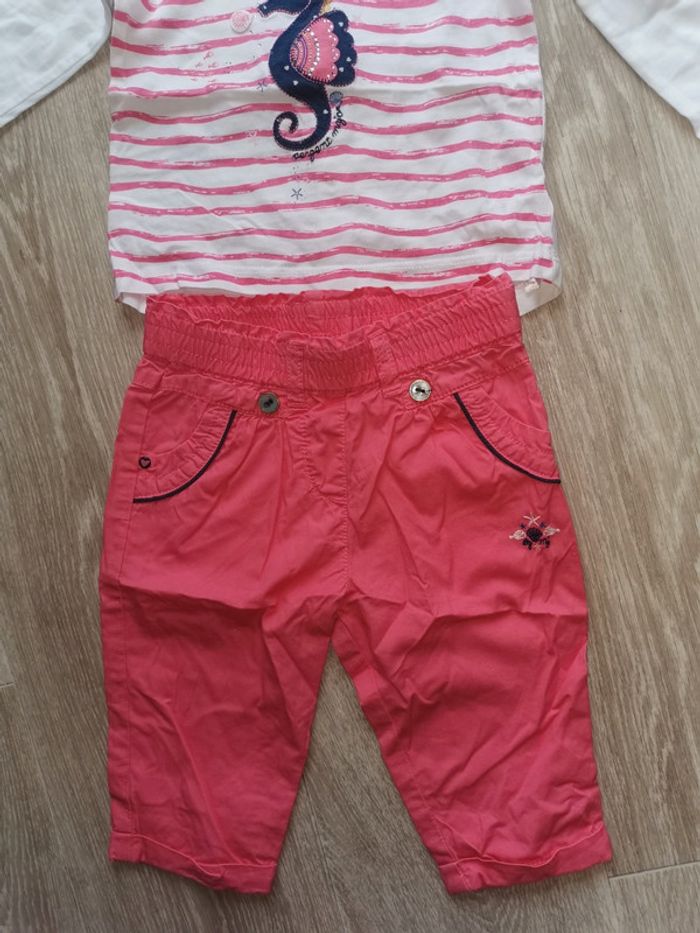 Ens 3 pièces bébé fille sergent major - photo numéro 2